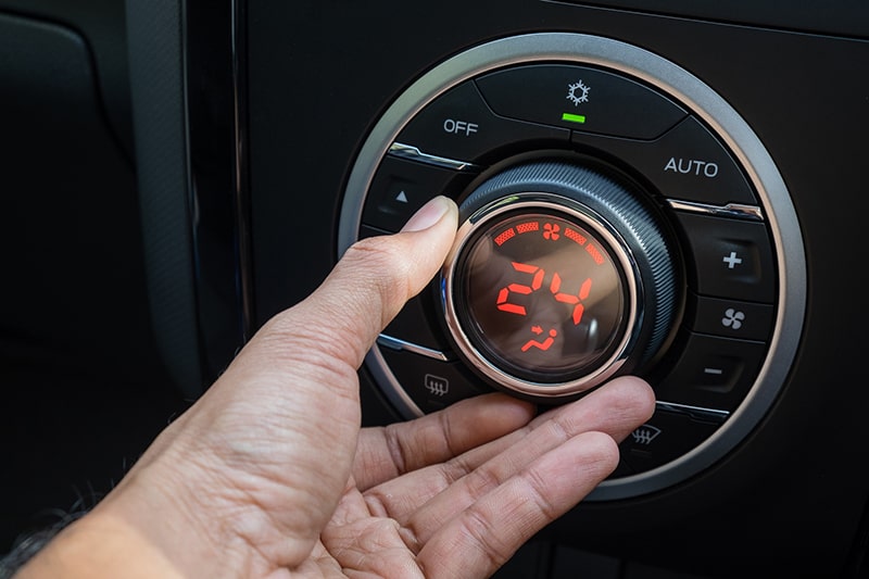 Mechanic Fixing Car AC